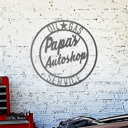 15" - Autoshop Raw Steel (can rust) Vintage Circle Signs