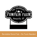 Tabletop - 15 inch Pumpkin Farm Custom Name Sign – Personalized Fall Decor with Family Name – Farmhouse Autumn Sign for Porch, Mantel, or Entryway