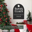 Hanging - 24" Santa Claus Personalized Christmas Stop Sign – Tabletop or Hanging