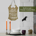  Creepy Family Name Sign | Custom Halloween Plaque with “They’re Creepy and They’re Kooky” Verse