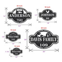  Home on the Range Address Plaque - House Number Sign - 14 Styles