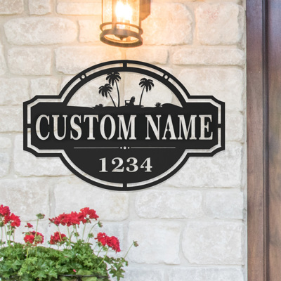 Home on the Range Address Plaque - House Number Sign - 14 Styles