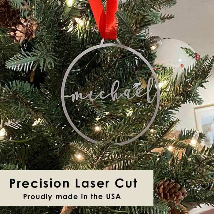 Minimalist Custom Ornaments - 5 Pack
