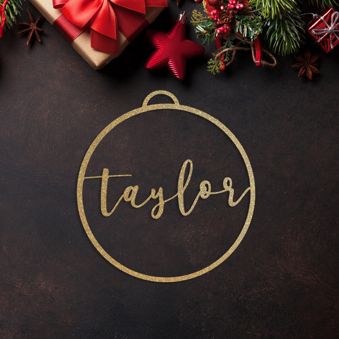 Minimalist Custom Ornaments - 5 Pack
