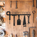  No One Else Measures Up to Dad Family Name Sign - Custom Fathers Day Gifts