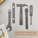  No One Else Measures Up to Dad Family Name Sign - Custom Fathers Day Gifts