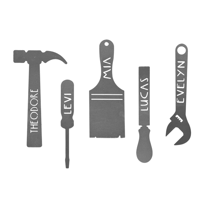 No One Else Measures Up to Dad Family Name Sign - Custom Fathers Day Gifts