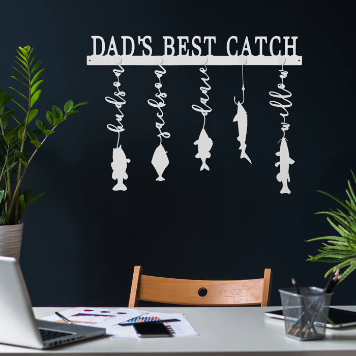 Reely Great Family Names Fish Sign Personalized - Father's Day, Dad, Grandpa