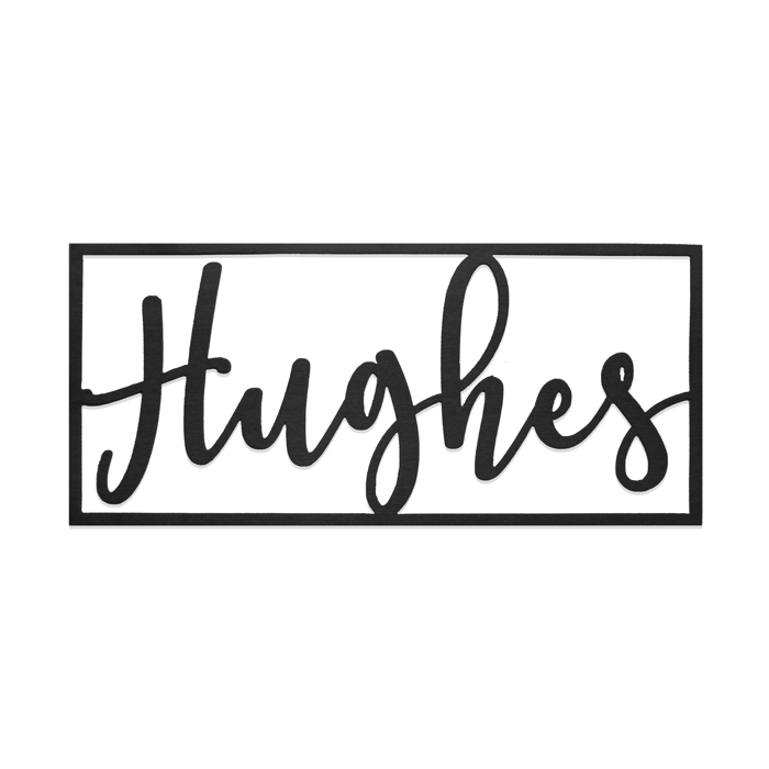 What's in a Name Plaque - 3 Sizes - Personalized Metal Family Name Sign