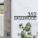  Magnolia Address Plaque - 3 Sizes - Modern Outside House Numbers for Address