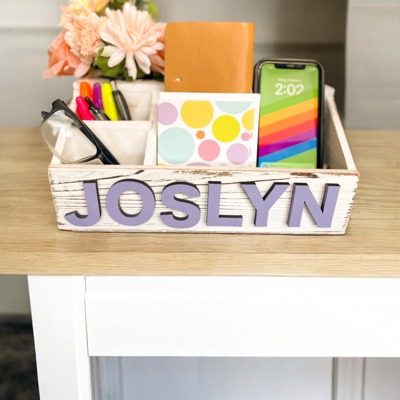 Personalized Rustic Organizer 