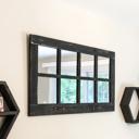  Modern Rustic Black Wall Mirror – Cozy Farmhouse Decor 