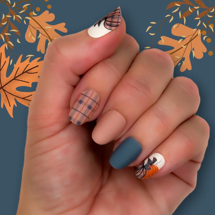Fall Nail Wraps  |  Non-Toxic Nail Polish Stickers, Decals, and Strips for DIY Manicures