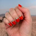 Red Leopard Animal Print Nail Wraps  |  Non-Toxic Nail Polish Stickers, Decals, and Strips for DIY Manicures