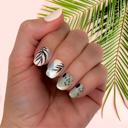 Miami Palms Vacation Nail Wraps  |  Non-Toxic Nail Polish Stickers, Decals, and Strips for DIY Manicures