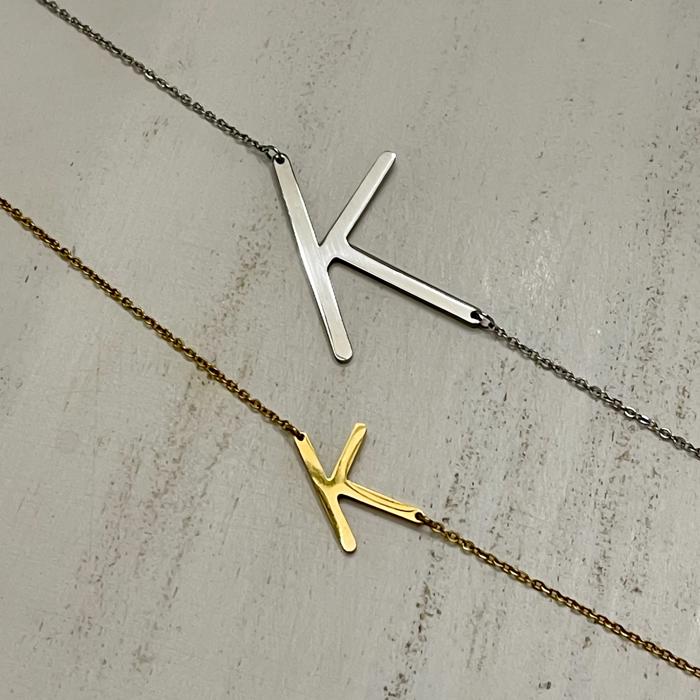Large Initial Letter Necklace