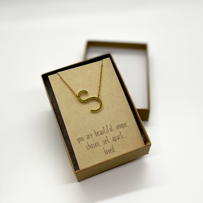 Large Initial Letter Necklace