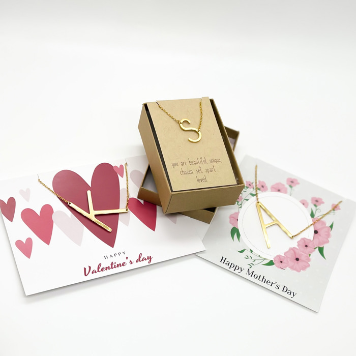 Large Initial Letter Necklace
