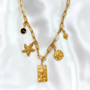 sunburst Statement Charm Necklaces