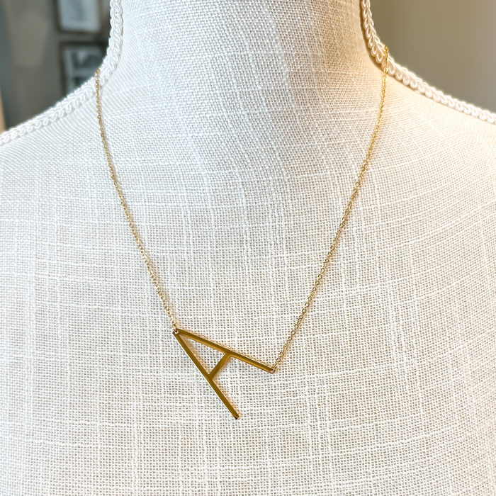 Large Initial Letter Necklace