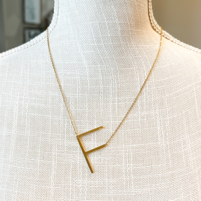 Large Initial Letter Necklace