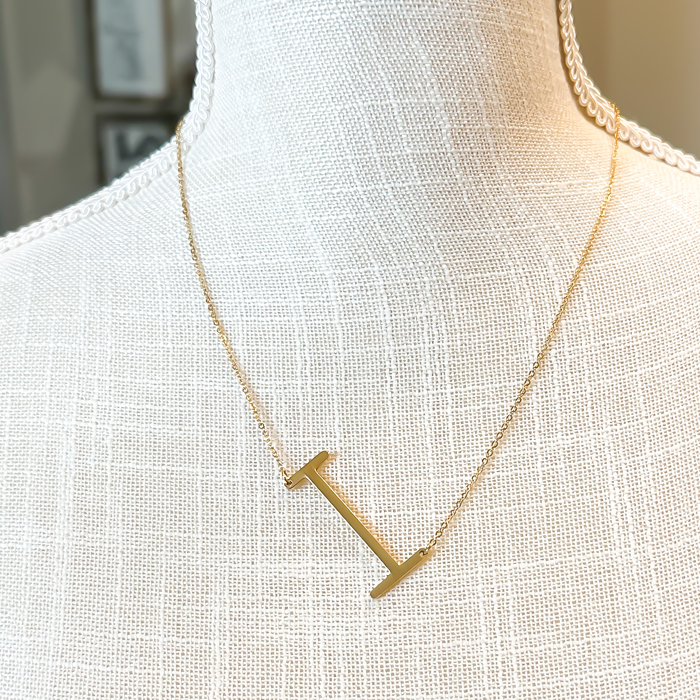 Large Initial Letter Necklace