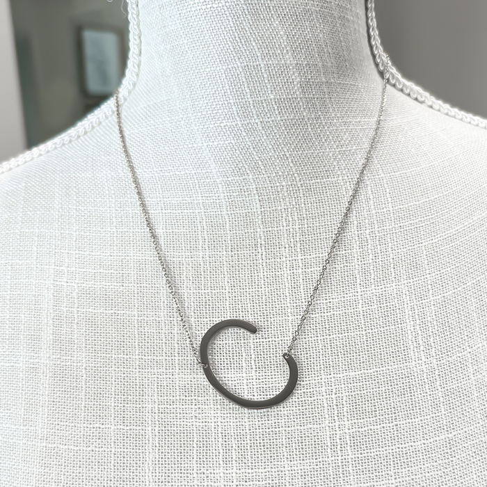 Large Initial Letter Necklace