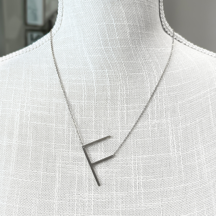 Large Initial Letter Necklace