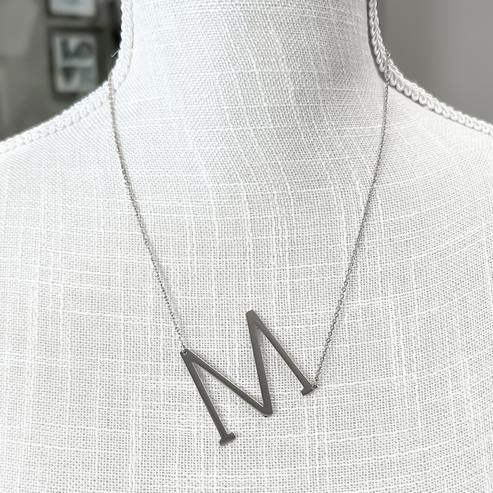 Large Initial Letter Necklace