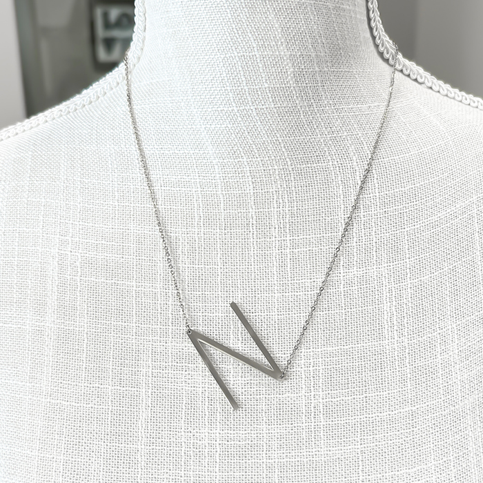 Large Initial Letter Necklace