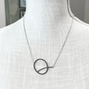 Silver Q Large Initial Letter Necklace