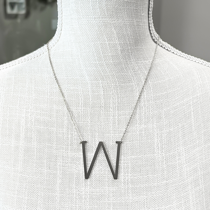 Large Initial Letter Necklace