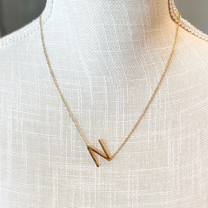 Mini Initial Letter Necklace