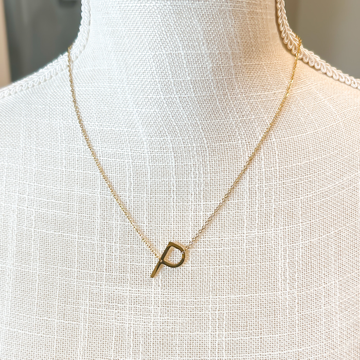 Mini Initial Letter Necklace
