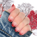 Ruby Red Nail Wraps  |  Non-Toxic Nail Polish Stickers, Decals, and Strips for DIY Manicures