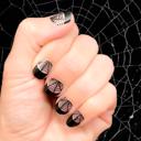 Tangled Web Spooky Halloween Nail Wraps  |  Non-Toxic Nail Polish Stickers, Decals, and Strips for DIY Manicures
