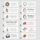  Personalized Christmas Address Labels | Set of 60