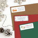  Personalized Christmas Address Labels | Set of 60