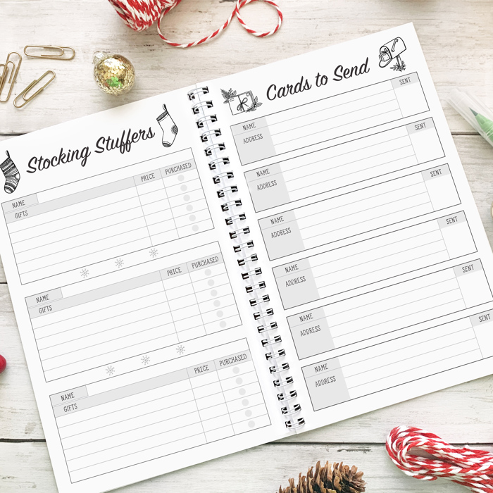 Christmas Planner | Holiday Planner | Gift Tracker | Free Shipping