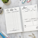  Travel Planner | Travel Journal | Vacation Planner, Hand-Drawn 21 Day Organizer | Free Shipping