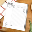  Recipe Journal | Watercolor Lemons Blank Cookbook | Recipe Notebook