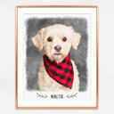  Digital Watercolor Pet Portrait | Art Print | Personalized Gift | 8x10| Free Shipping