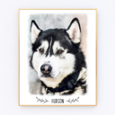  Digital Watercolor Pet Portrait | Art Print | Personalized Gift | 8x10| Free Shipping