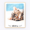  Digital Watercolor Pet Portrait | Art Print | Personalized Gift | 8x10| Free Shipping