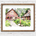  Digital Watercolor House Portrait | Art Print | Custom Home Portrait | Personalized Gift | Free Shipping
