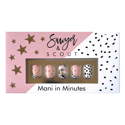 24 pcs Born to Shine Press On Nails Short Square