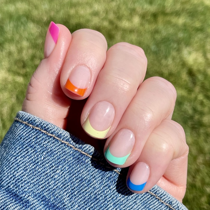 24 pcs End Game Press On Nails short square