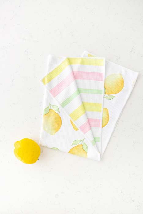 Lemon Drop Waffle Hand Towel