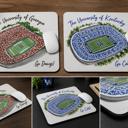  College Inspired Mouse Pad | Southern College Town Inspired | Game Day Desk Mouse Pad | Personalized Gift for Students & Alumni