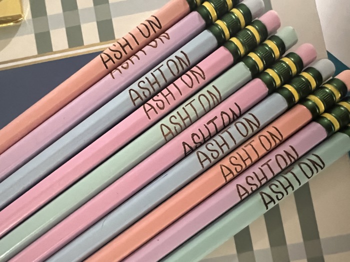 Personalized Engraved Pencils | Back to School | Set of 10 
